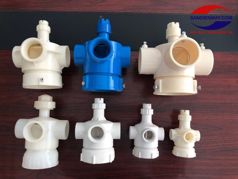 Đầu phun nhựa có nhiều màu sắc khác nhau 